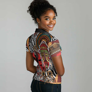 Beautiful African Women Ethnic Motifs Women Polo Shirt