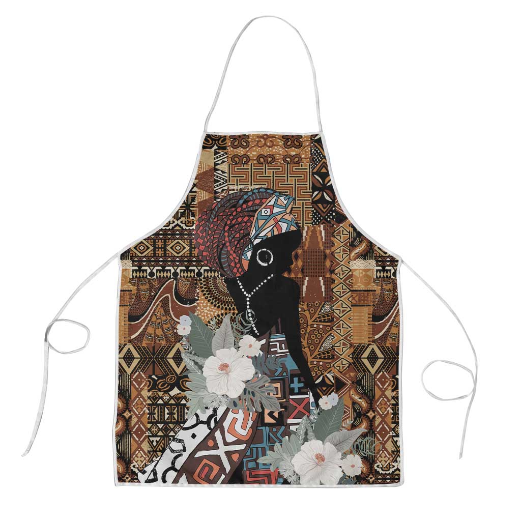 Beautiful Black Woman Apron African Tribal Pattern