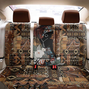 Beautiful Black Woman Back Car Seat Cover African Tribal Pattern