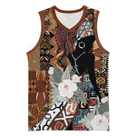 Beautiful Black Woman Basketball Jersey African Tribal Pattern LT9