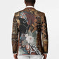 Beautiful Black Woman Blazer African Tribal Pattern