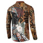 Beautiful Black Woman Button Sweatshirt African Tribal Pattern