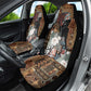 Beautiful Black Woman Car Seat Cover African Tribal Pattern