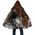 Beautiful Black Woman Cloak African Tribal Pattern