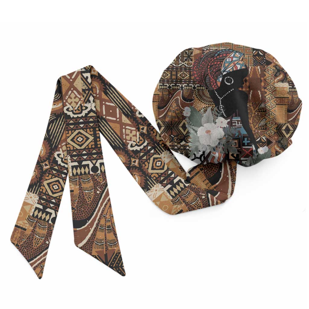 Beautiful Black Woman Easy Headwrap African Tribal Pattern