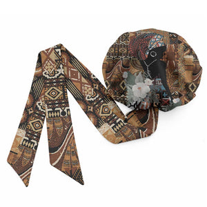 Beautiful Black Woman Easy Headwrap African Tribal Pattern