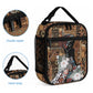 Beautiful Black Woman Lunch Bag African Tribal Pattern