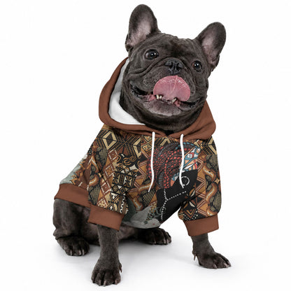 Beautiful Black Woman Pet Hoodie African Tribal Pattern