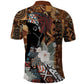 Beautiful Black Woman Polo Shirt African Tribal Pattern