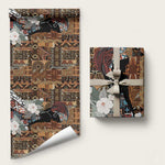 Beautiful Black Woman Wrapping Paper African Tribal Pattern - African Pride