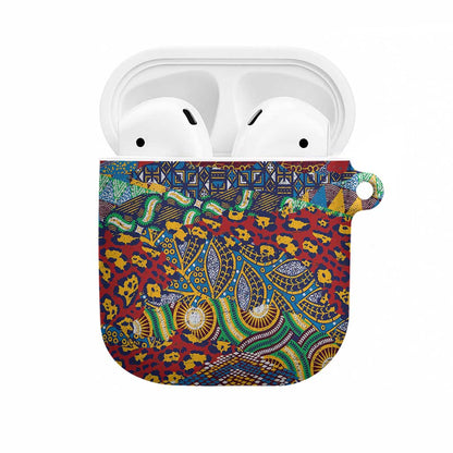 Traditional African Animal Skins Pattern AirPods Case