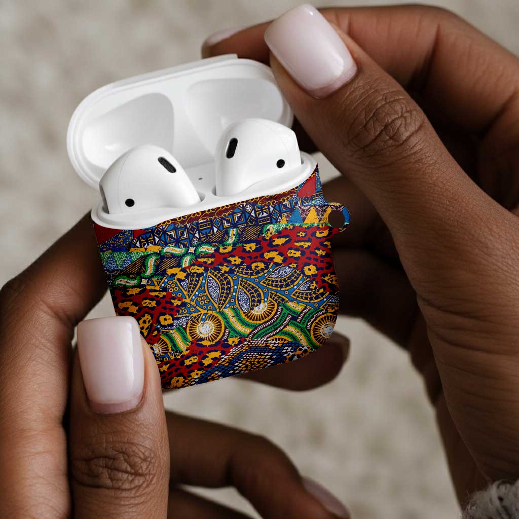 Traditional African Animal Skins Pattern AirPods Case