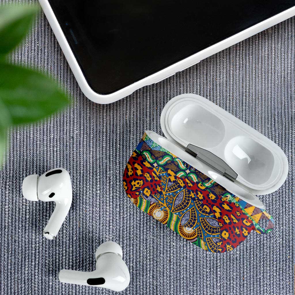 Traditional African Animal Skins Pattern AirPods Case