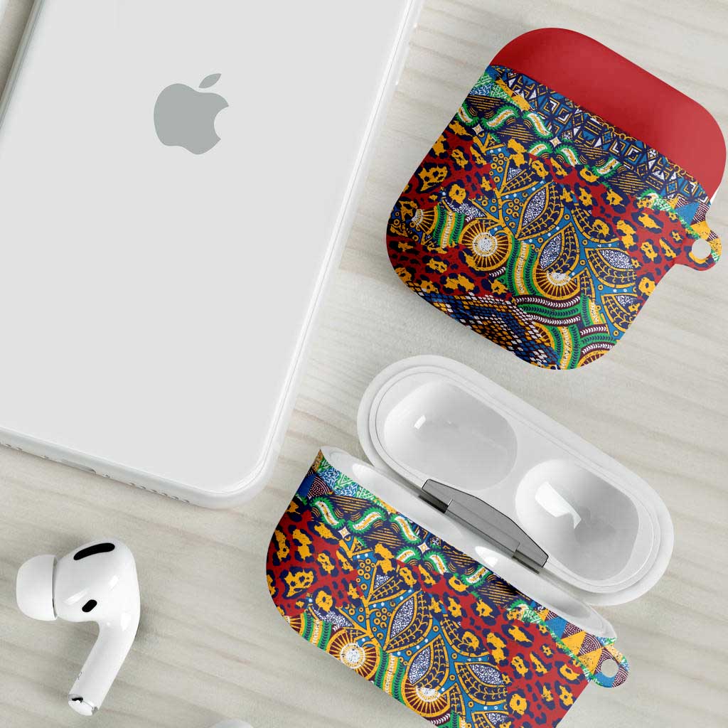 Traditional African Animal Skins Pattern AirPods Case