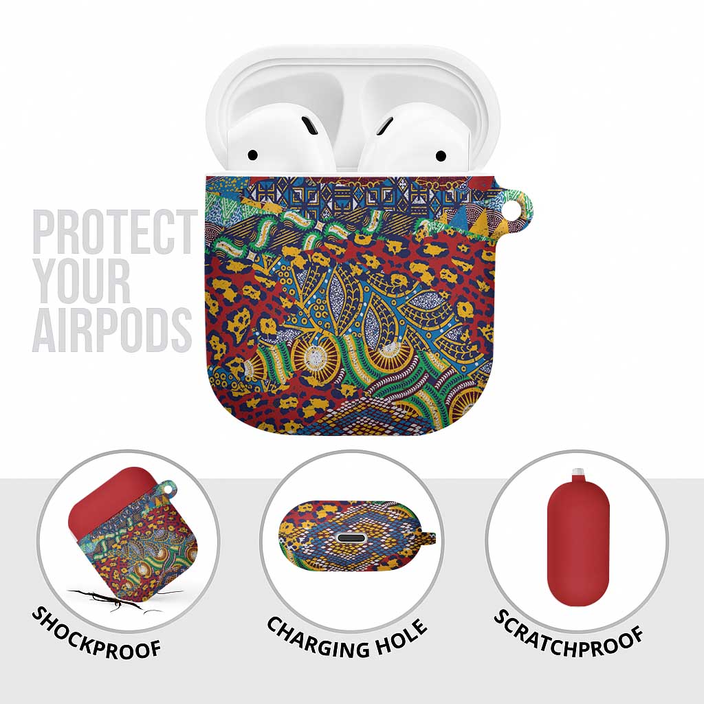 Traditional African Animal Skins Pattern AirPods Case