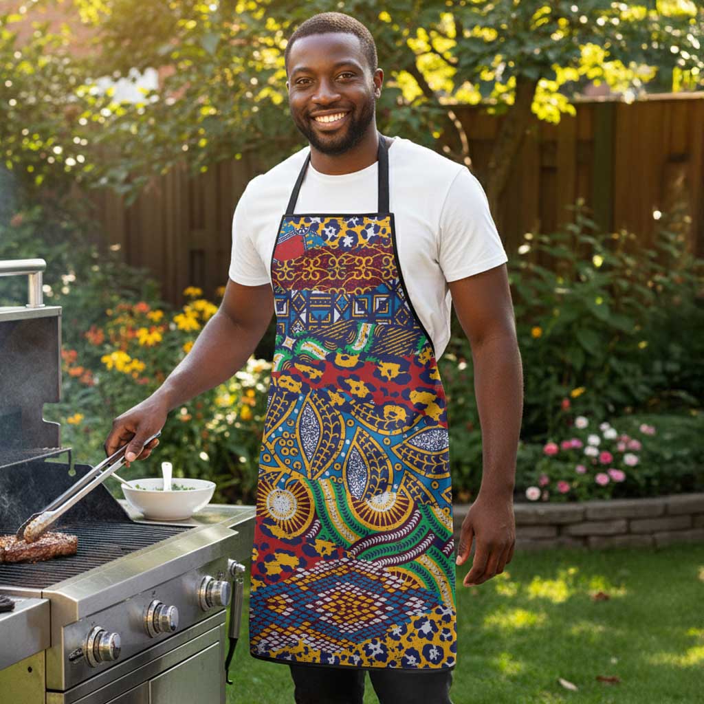 Traditional African Animal Skins Pattern Apron