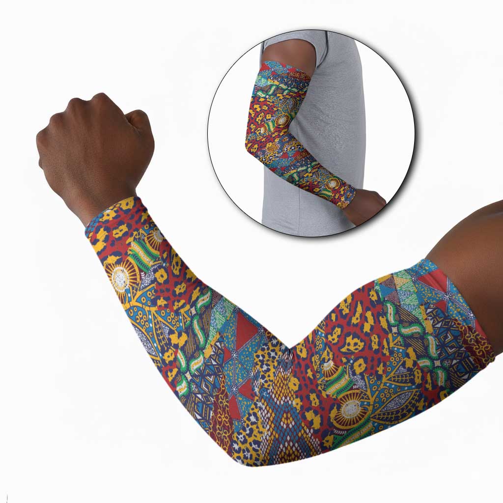 Traditional African Animal Skins Pattern Arm Sleeves