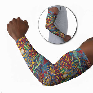 Traditional African Animal Skins Pattern Arm Sleeves