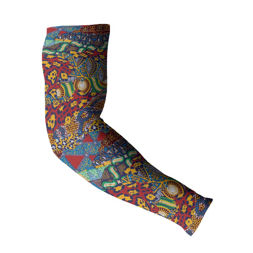 Traditional African Animal Skins Pattern Arm Sleeves