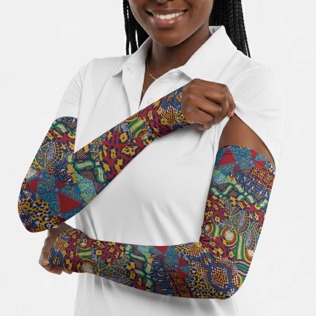 Traditional African Animal Skins Pattern Arm Sleeves