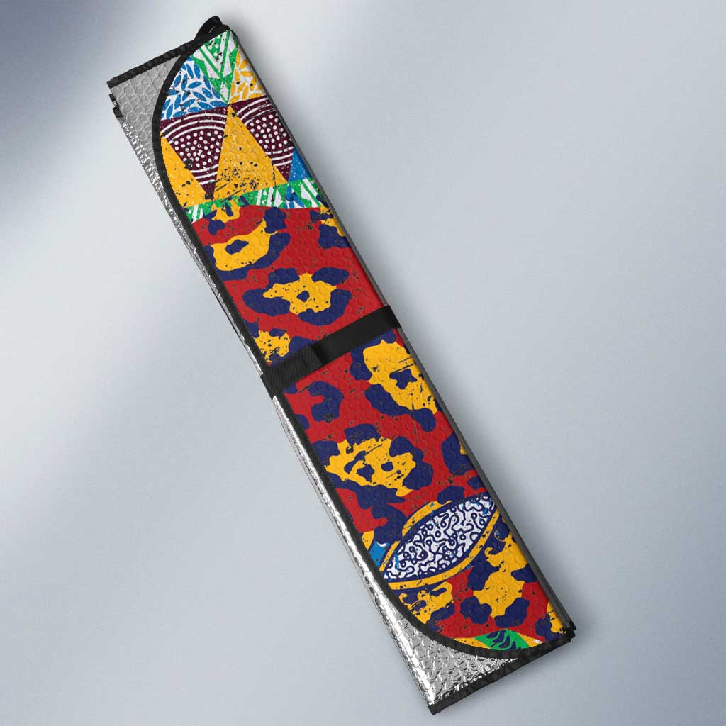Traditional African Animal Skins Pattern Auto Sun Shade