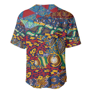 Traditional African Animal Skins Pattern Baseball Jersey