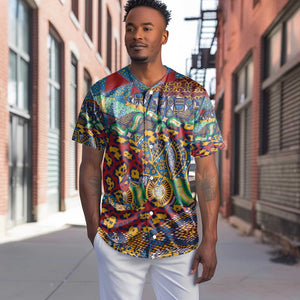 Traditional African Animal Skins Pattern Baseball Jersey