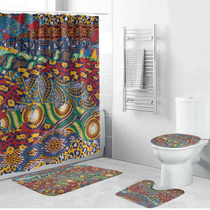 Traditional African Animal Skins Pattern Bathroom Set