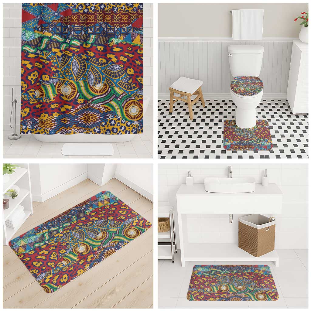Traditional African Animal Skins Pattern Bathroom Set