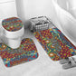 Traditional African Animal Skins Pattern Bathroom Set
