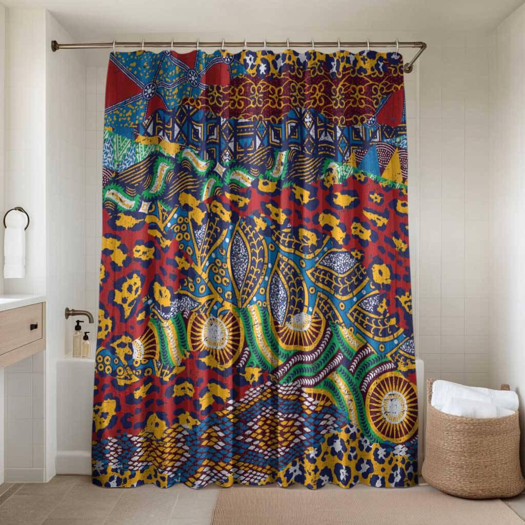Traditional African Animal Skins Pattern Bathroom Set
