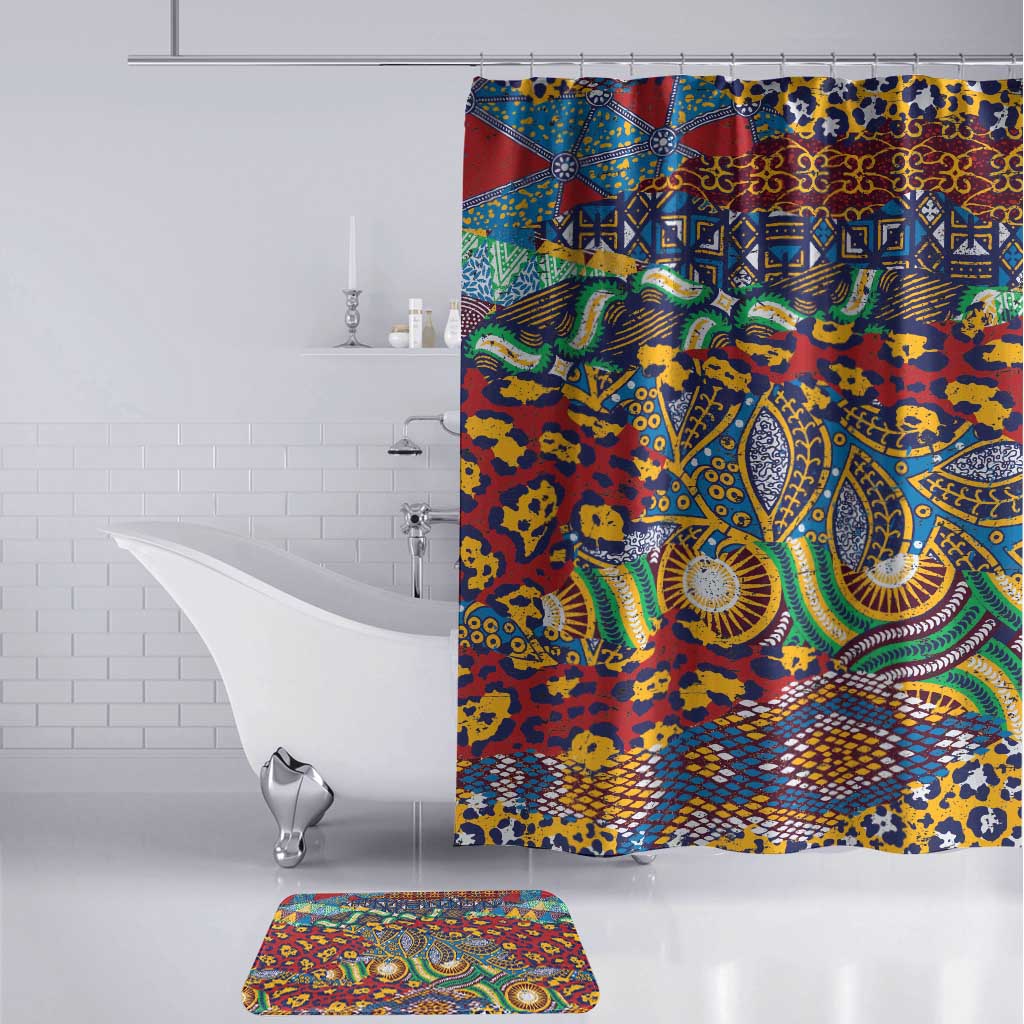 Traditional African Animal Skins Pattern Bathroom Set