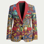 Traditional African Animal Skins Pattern Blazer
