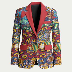 Traditional African Animal Skins Pattern Blazer