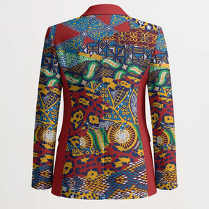 Traditional African Animal Skins Pattern Blazer