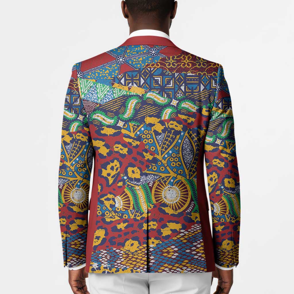 Traditional African Animal Skins Pattern Blazer