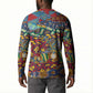 Traditional African Animal Skins Pattern Button Sweatshirt