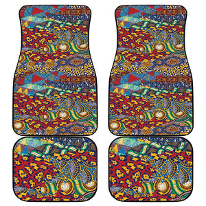 Traditional African Animal Skins Pattern Car Mats