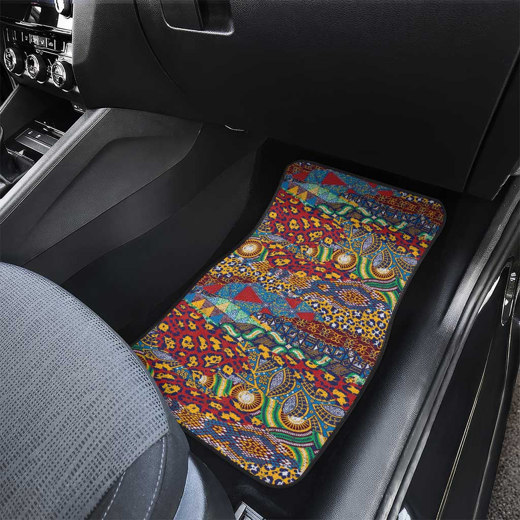 Traditional African Animal Skins Pattern Car Mats
