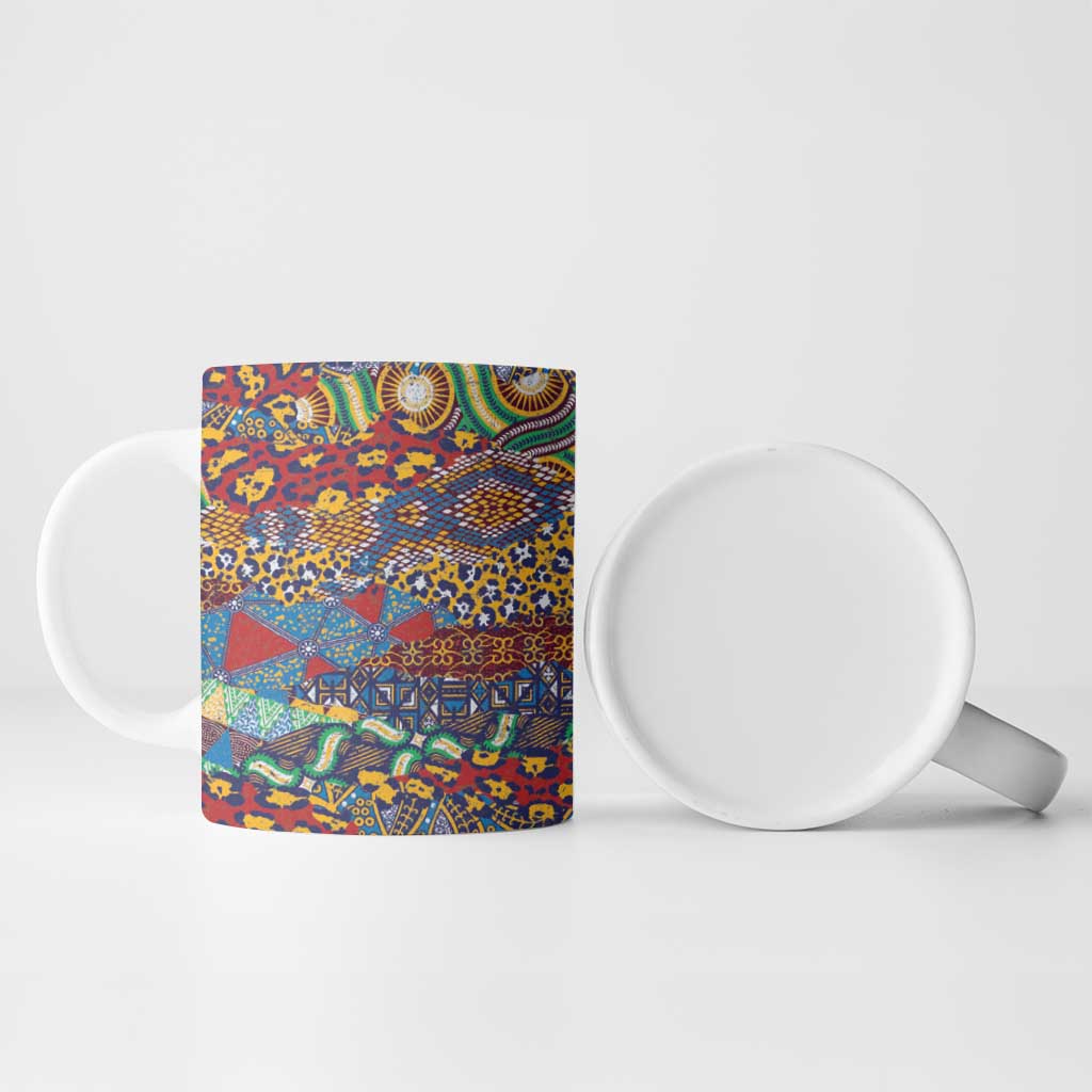 Traditional African Animal Skins Pattern Ceramic Mug