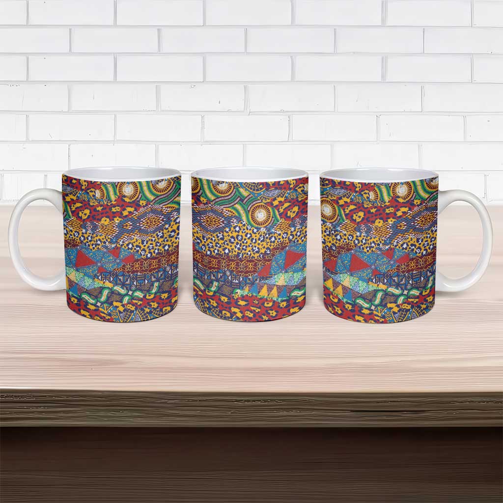 Traditional African Animal Skins Pattern Ceramic Mug