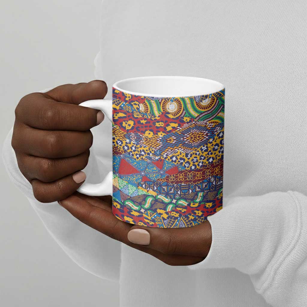 Traditional African Animal Skins Pattern Ceramic Mug