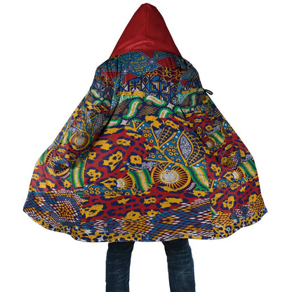 Traditional African Animal Skins Pattern Cloak