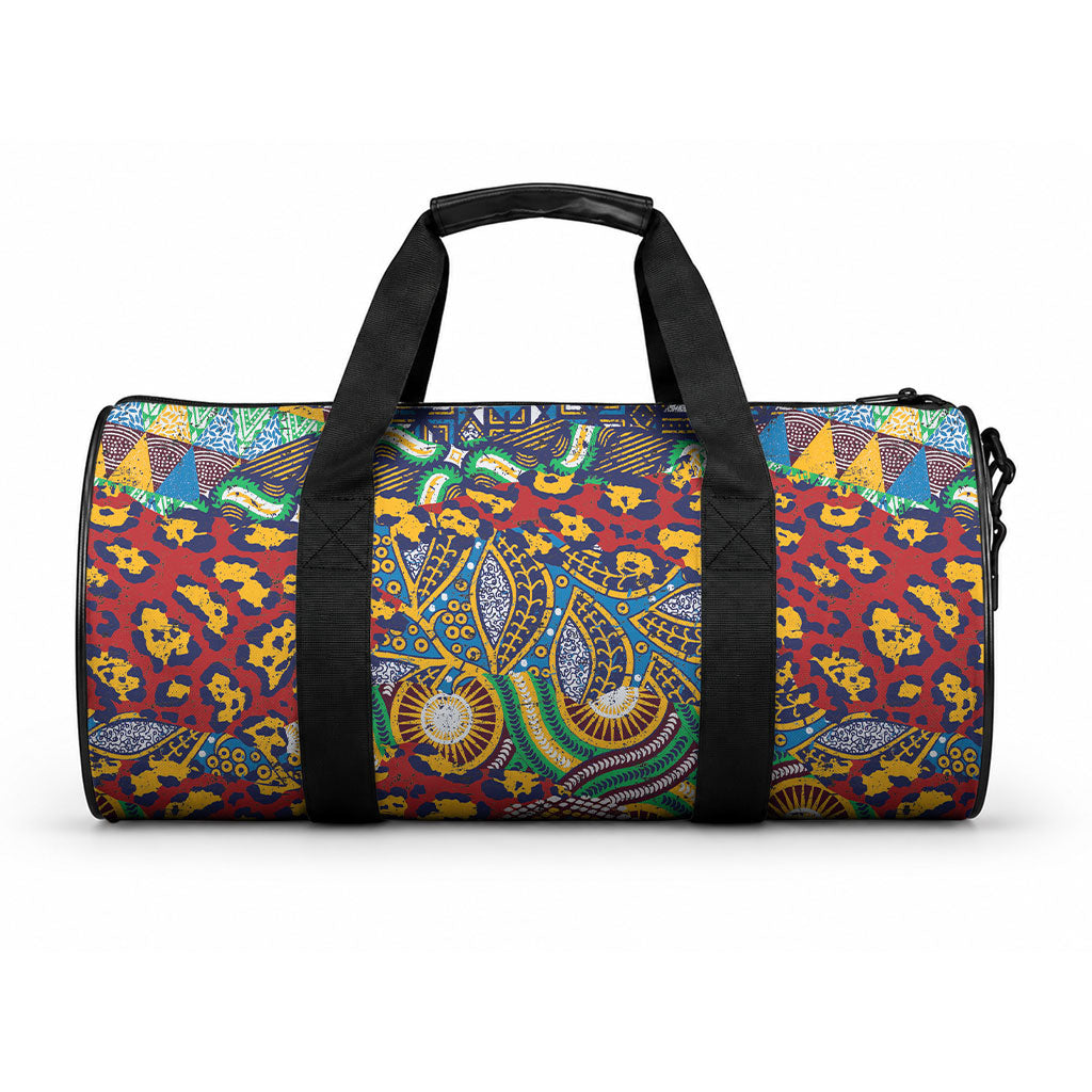 Traditional African Animal Skins Pattern Duffle Bag