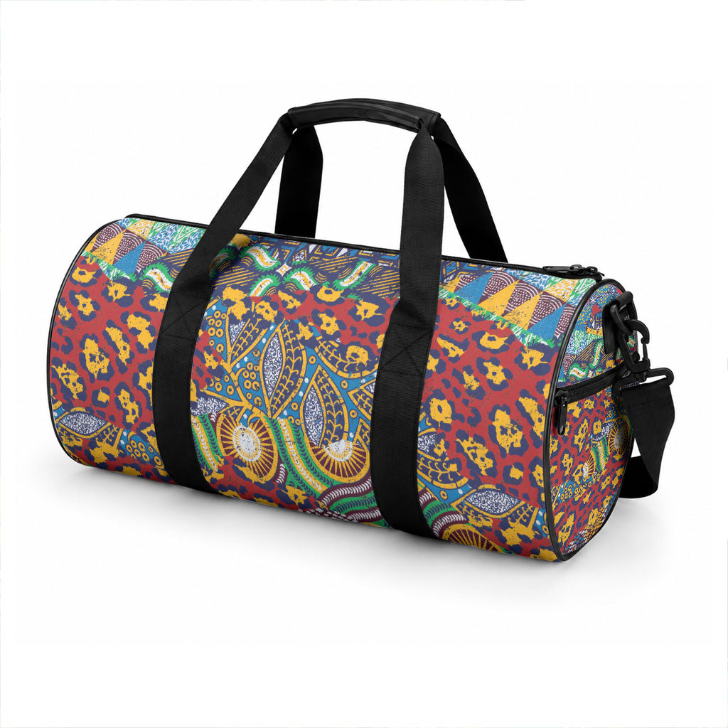 Traditional African Animal Skins Pattern Duffle Bag