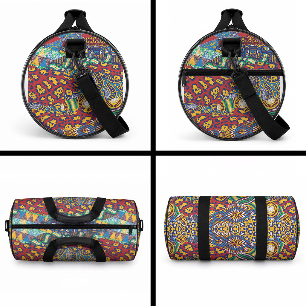 Traditional African Animal Skins Pattern Duffle Bag