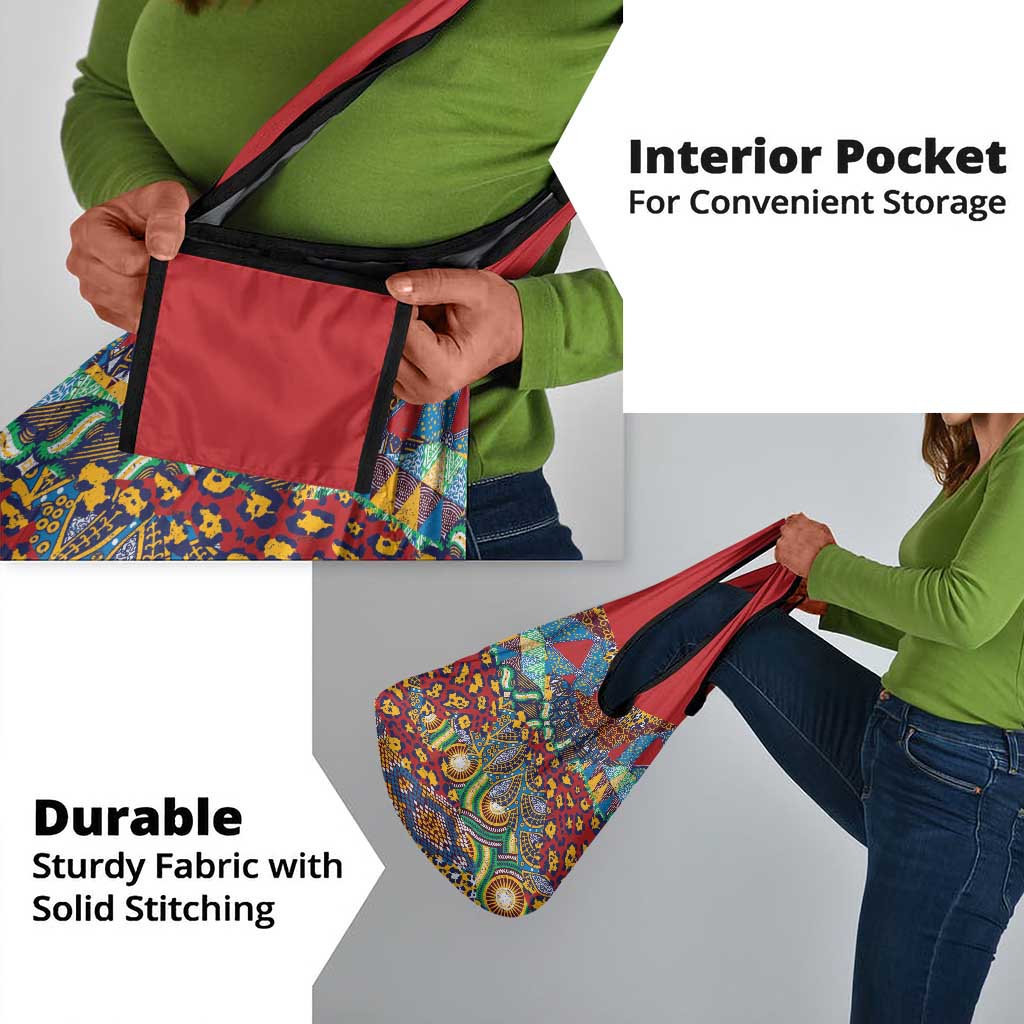 Traditional African Animal Skins Pattern Grocery Bag