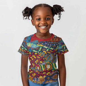 Traditional African Animal Skins Pattern Kid T shirt