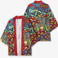 Traditional African Animal Skins Pattern Kimono