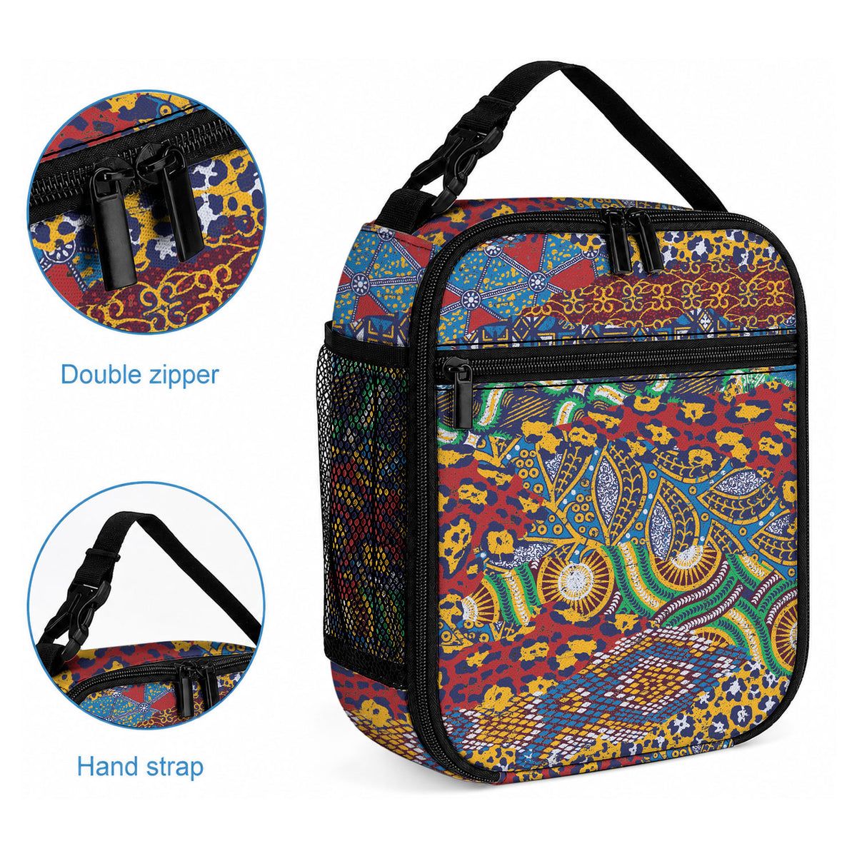 Traditional African Animal Skins Pattern Lunch Bag